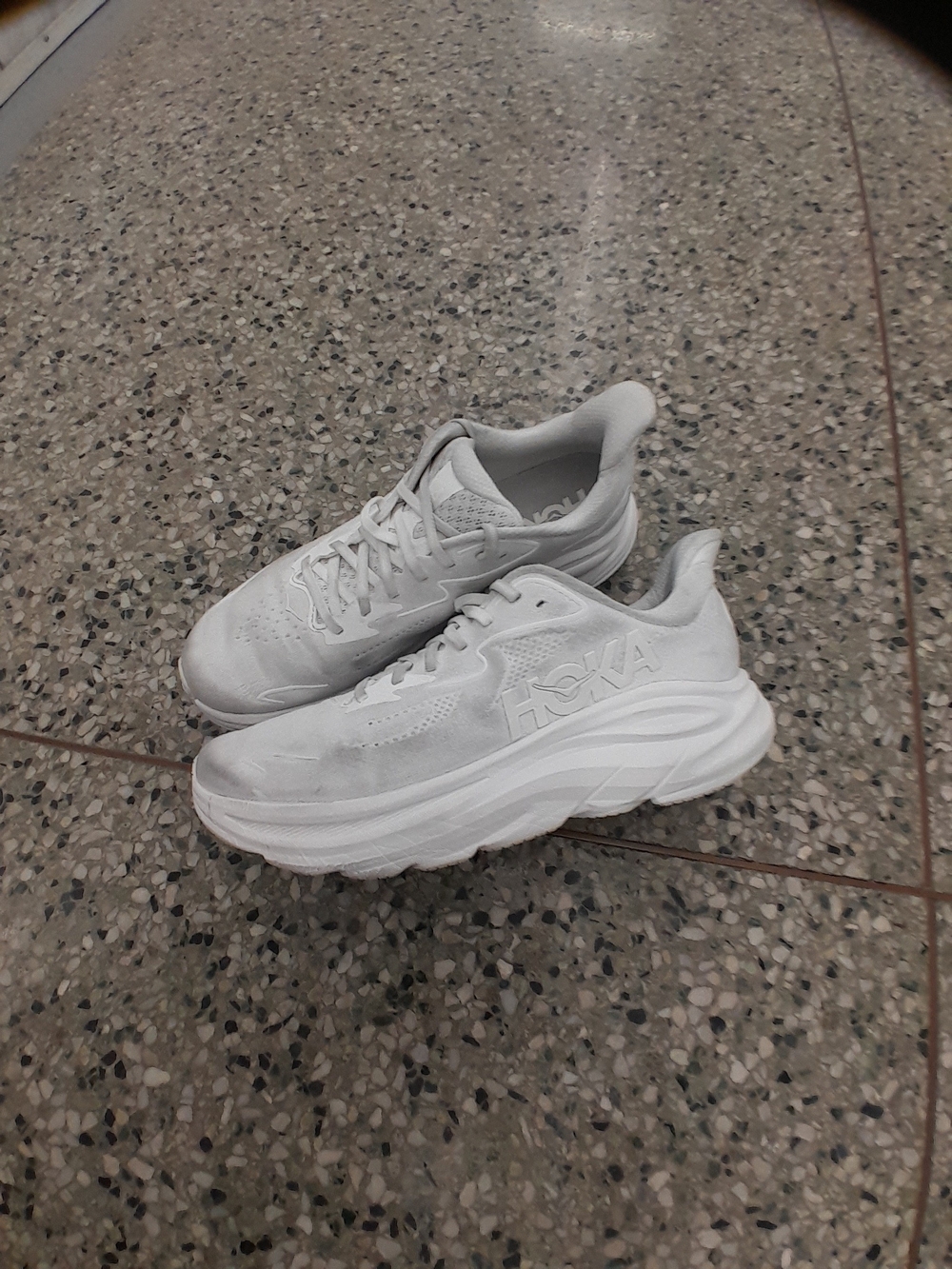 Hoka White Running Sneakers
